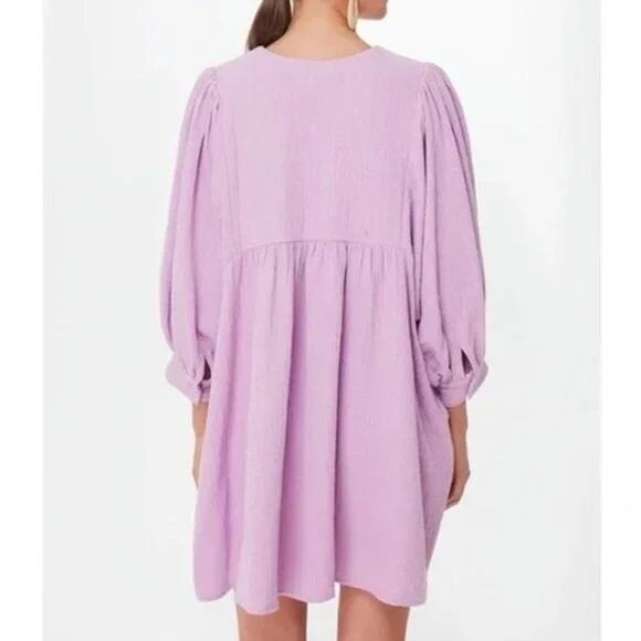 Pomander Place by Tuckernuck Lavender Gauze Millie Dress Large NWT - Picture 4 of 8